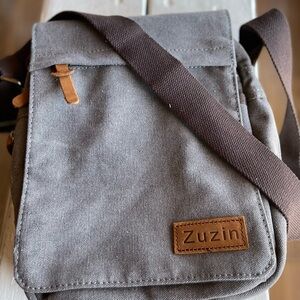 Zuzin Canvas Crossover Bag 9x11, Gray